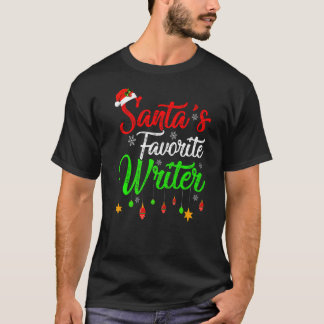 Kerstman S favoriete schrijver Kerstmis T-shirt