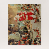 Kerstman"s Werkplaats 16x20 Legpuzzel (Verticaal)
