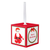 Kerstman Santa Baby Decoratie (Achter hoekig)