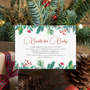 Kerstman Santa Baby Genderneutrale boeken voor Bab Informatiekaartje