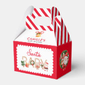 Kerstman Santa Baby shower Favor Box Bedankdoosjes (Achterkant)