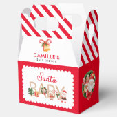 Kerstman Santa Baby shower Favor Box Bedankdoosjes (Geopend)