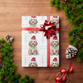 Kerstman Santa Cockapoo Holiday Dog Cadeaupapier