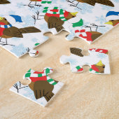kerstman santa legpuzzel (Zijkant)