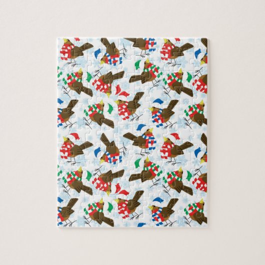 kerstman santa legpuzzel (Verticaal)