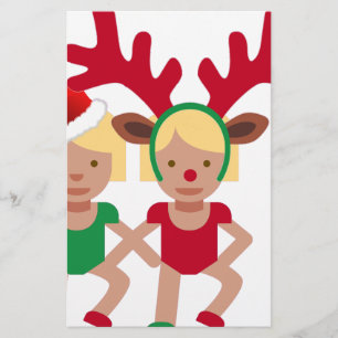 kerstman santa twint emoji briefpapier