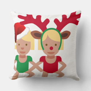 kerstman santa twint emoji kussen