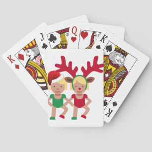 kerstman santa twint emoji speelkaarten