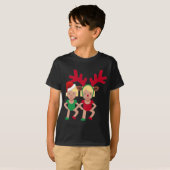 kerstman santa twint emoji t-shirt (Voorkant volledig)