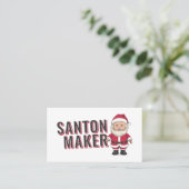 Kerstman - Santon Maker Visitekaartje (Staand voorkant)