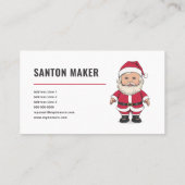 Kerstman - Santon Maker Visitekaartje (Achterkant)