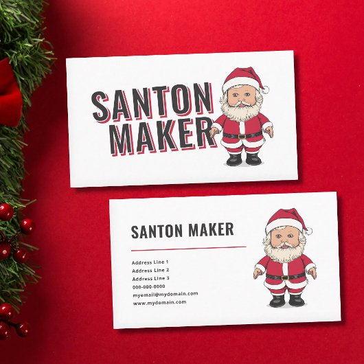 Kerstman - Santon Maker Visitekaartje