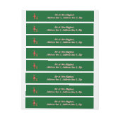 Kerstman Sasquatch en Jackalope Kerst Custom Adreslabel Wikkel (Vel)