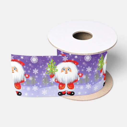 Kerstman Satijnen Lint (Spoel)