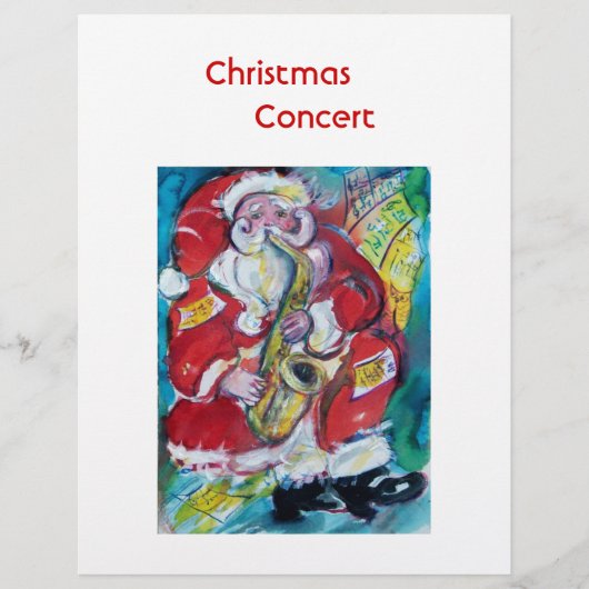 KERSTMAN & SAX FLYER (Voorkant)
