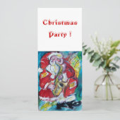 KERSTMAN & SAX, KERSTPARTY KAART (Staand voorkant)
