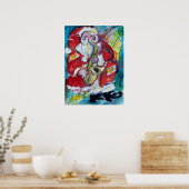 KERSTMAN & SAX, KERSTPARTY POSTER (Keuken)