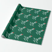 Kerstman schaakpion gepersonaliseerd Kerstmis Cadeaupapier (Uitgerold)