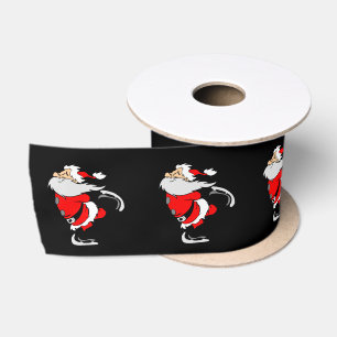 Kerstman Schaatsen Satijnen Lint