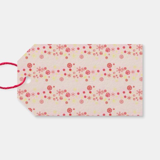 Kerstman Schaatstijd Cadeaulabel (Achterkant Horizontaal)