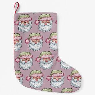 Kerstman Schattig Kerstman Kerstvakantie Roze Kleine Kerstsok