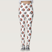 Kerstman Schedels Leggings (Voorkant)
