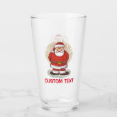 Kerstman schets glas (Achterkant)