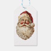 Kerstman schilderij cadeaulabel (Achterkant)
