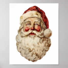 Kerstman schilderij poster