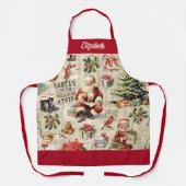  kerstman schort (Voorkant)