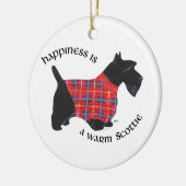 Kerstman Scottie Hond Ornament (Links)