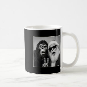 Kerstman Selfie Bigfoot Kerst Grappig Sasquat Koffiemok