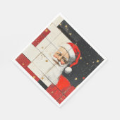  kerstman servet (Hoek)