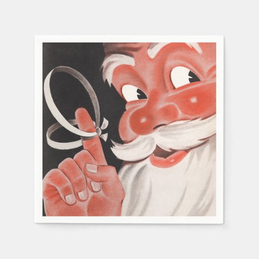 kerstman servet (Voorkant)