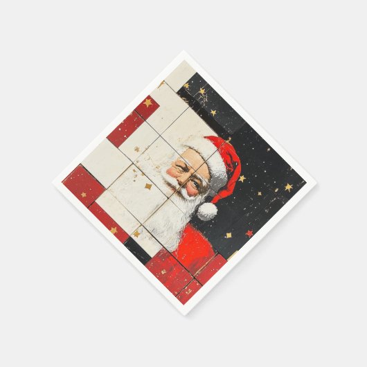  kerstman servet (Hoek)