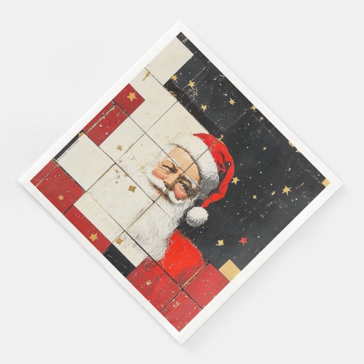  kerstman servet (Hoek)