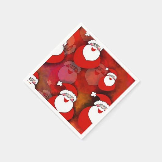 kerstman servetten (Hoek)