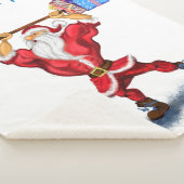 Kerstman: Sherpa Blanket Gift Bodybuilder Santa Deken (3/4)