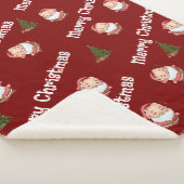 Kerstman  sherpa deken (3/4)