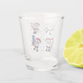 Kerstman shot glas (Achterkant)