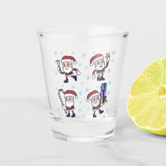 Kerstman shot glas (Voorkant)