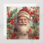 Kerstman Sint Nicolaas Kerstkaart Kaart (Voorkant / Achterkant)