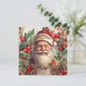 Kerstman Sint Nicolaas Kerstkaart Kaart (Staand voorkant)