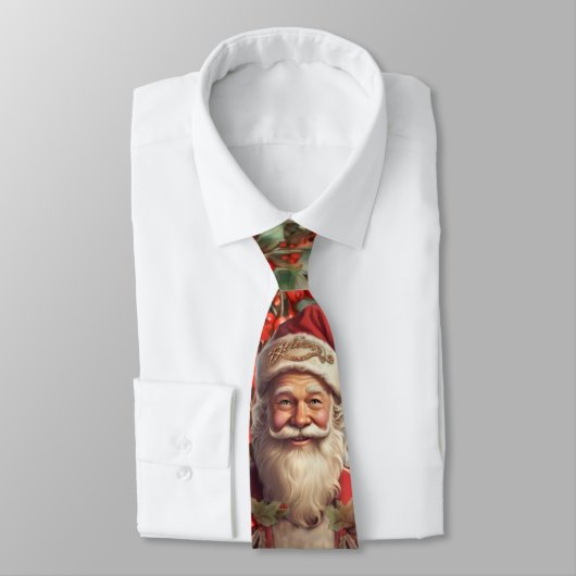 Kerstman Sint Nicolaas Kerstmis Vintage Stropdas (Gebonden)