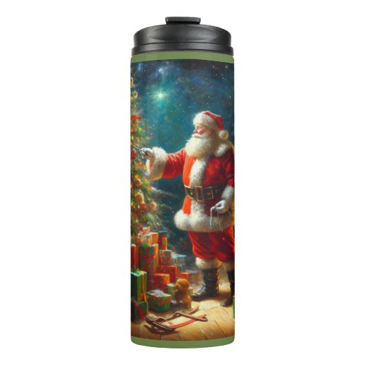 Kerstman Sinterklaas 1 Thermosbeker (Voorkant)