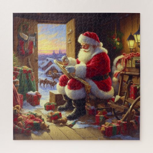 Kerstman Sinterklaas 2 Legpuzzel (Verticaal)
