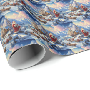 Kerstman Sinterklaas 6 Cadeaupapier