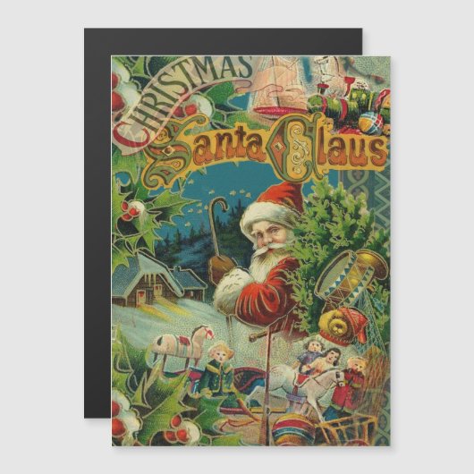 Kerstman Sinterklaas Antiek Kunst (Voorkant / Achterkant)