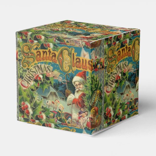 Kerstman Sinterklaas Antiek Kunst Bedankdoosjes (Achterkant)