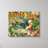 Kerstman Sinterklaas Antiek Kunst Canvas Afdruk (Voorkant)